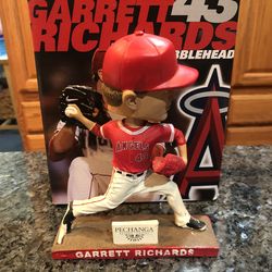 Angels Baseball Garrett Richards  Bobblehead.  .  Stadium Exclusive Giveaway Sponsored by Pechanga Resort & Casino .  Brand New only removed from box 