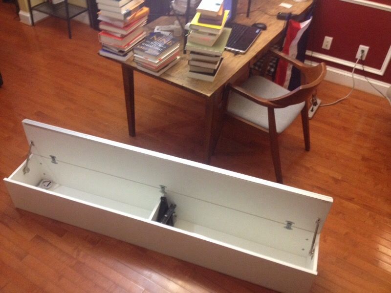 IKEA White Gloss Shelf Cabinet w/ Hinge Door
