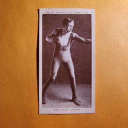 GD-VG 1938 Churchman's Cigarettes Ted Kid Lewis Boxing Tobacco Card #25 HOF