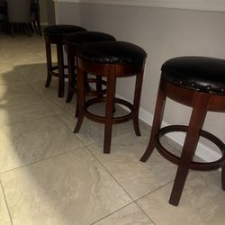 Coaster Aboushi 5-Piece Brown Swivel Bar Stools