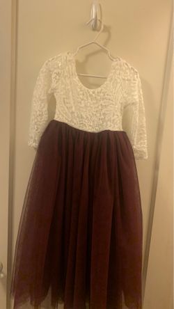 4-5t new flower girl wedding dress