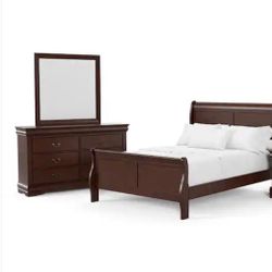 Full Bed frame And Dresser