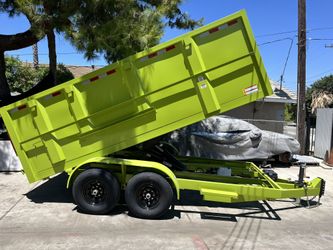 Dump Dump Trailer Green
