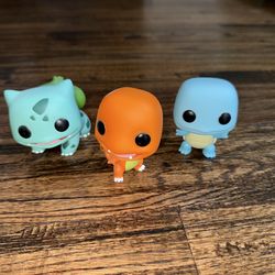 Pokémon Funko Pop! BUNDLE Lot Of 3 Kanto Starters Charmander Squirtle Bulbasaur
