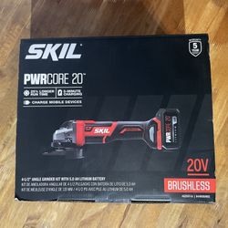 SKIL 20V Brushless 4-1/2” Angle Grinder Kit 
