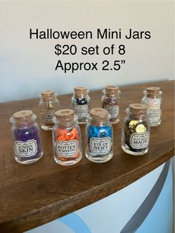 Halloween Mini Jars Set of 8