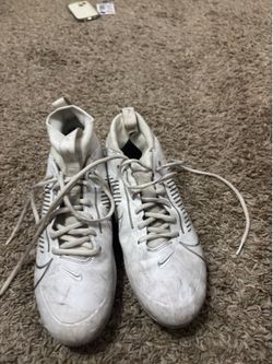 White Nike cleats