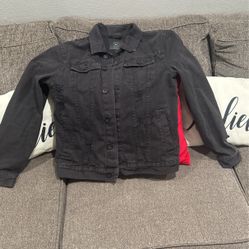 Men Cotton On Ripped Jean Jacket Size Large 