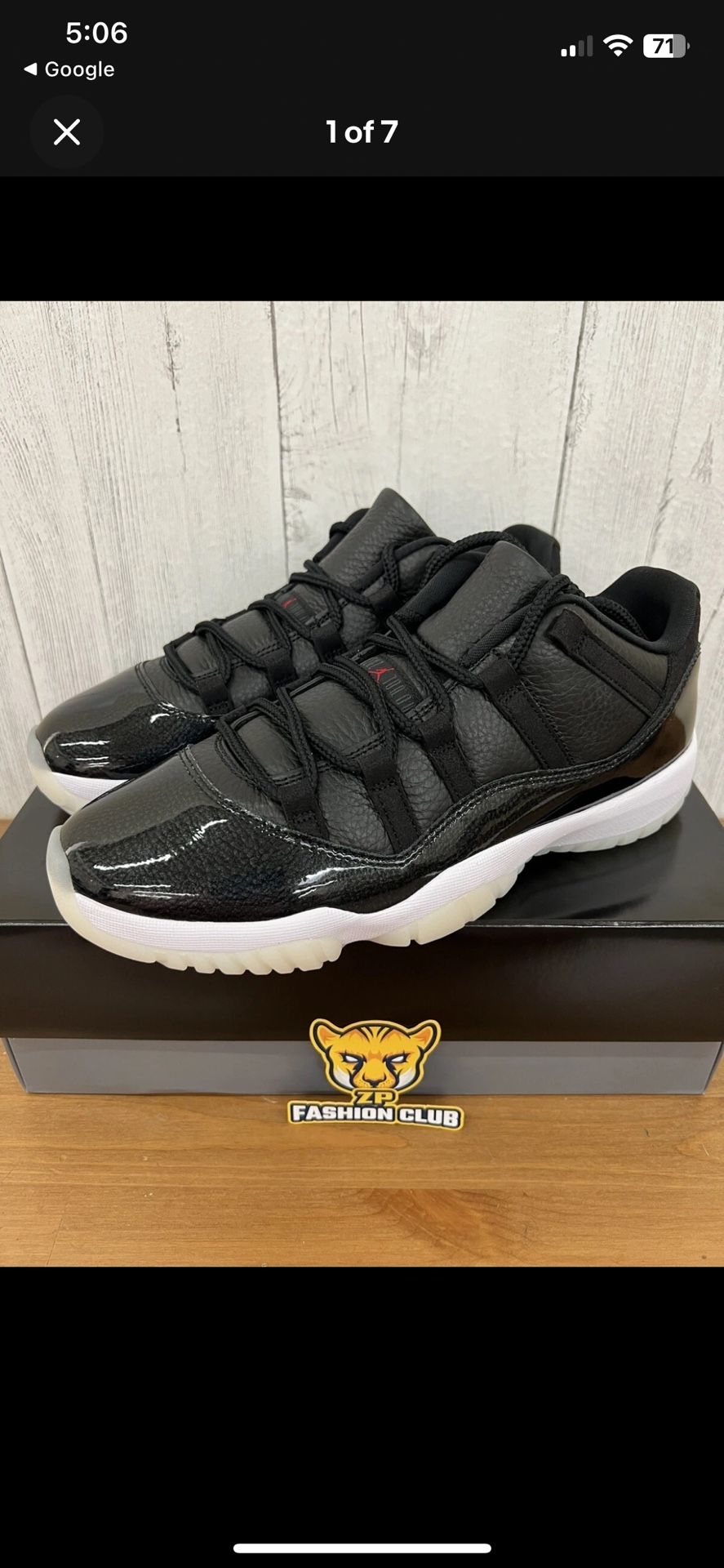Air Jordan 11 Retro Low 72-10 MENS