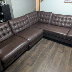 Leather Sectional Couch