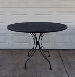 Metal Patio Dining Table (42 in wide)