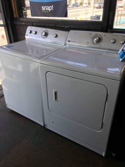Top load washer and dryer