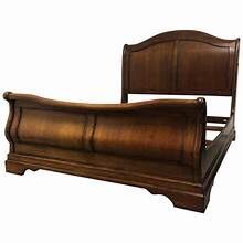 Queen Sleigh Bed Frame-solid Wood By Fine Furniture Design Raylen Vineyards