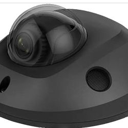 4MP Outdoor WDR Fixed Mini Dome IP Camera with Audio & Alarm Support, 2.8mm Lens. Compatible with Hikvision with DS-2CD2542FWD-IS (Gray 2.8mm)