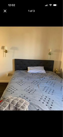 Queen Grey Bed Frame