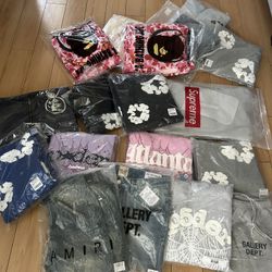 Spider, Bape, Denim Tears, Supreme, Gallery Dept, Amiris