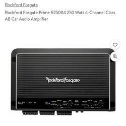 Rockford Fosgate Prime R250X4 250 Watt 4-Channel Class AB Car Audio Amplifier


