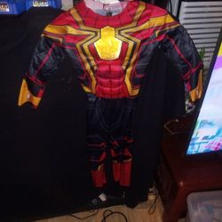 Small Captain America Halloween Costume With Muscles Built In