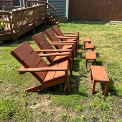 Handcrafted Rustic And Custom Wood Adirondack Chair