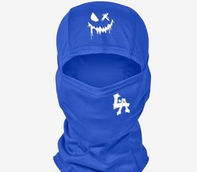 Blue LA Graphic Balaclava Face Mask