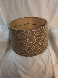 Giraffe print lamp shade