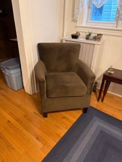 Brown Upholstered Accent Chair / Club Chair