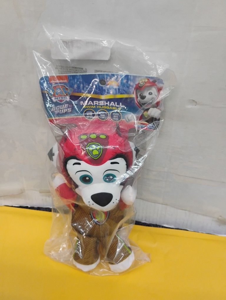Swimways Paw Patrol Aquapups Marshall Swim Huggable Paw Patrol Toy