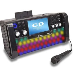 Starion KS780-B Karaoke Machine W/ Built in Stereo Speakers and Tablet Holder BRAND NEW