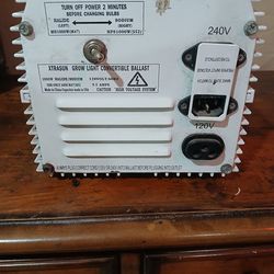 Title: Xtrasun 1000W Convertible Grow  Ballast (MH/HPS, 120V/240V) - $85
