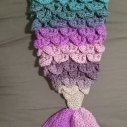 Newborn Mermaid Baby Blanket 