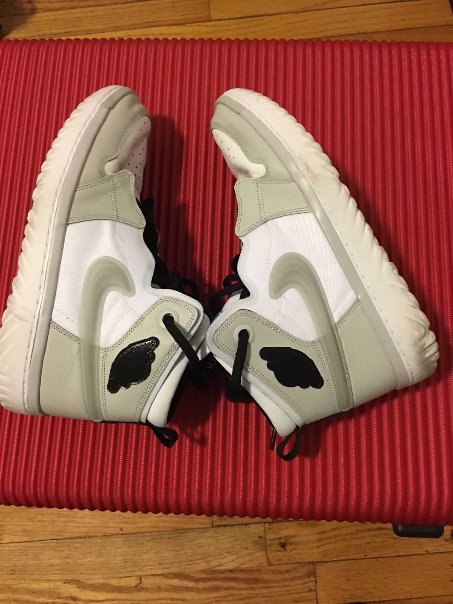 Air Jordan High React White Grey Fog AR5321 100 (Size: US 14)