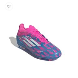 Adidas F50 Pro FG Jr (Blue/Pink) Size 5 1/2 & 6