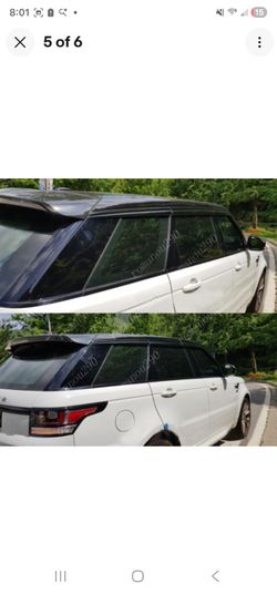 Range Rover Sport 14-22 Black Window Vent Visor Sun Rain Deflector Guard