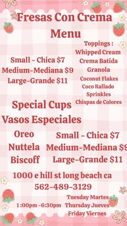 Fresas con crema