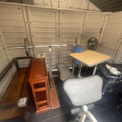 Bench Set With Weight 300 Lbs 