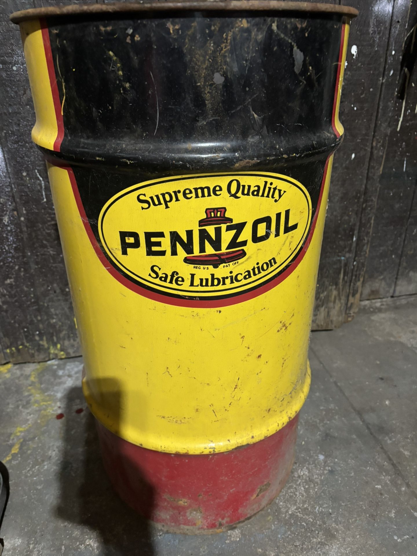 Vintage Pennzoil Barrel