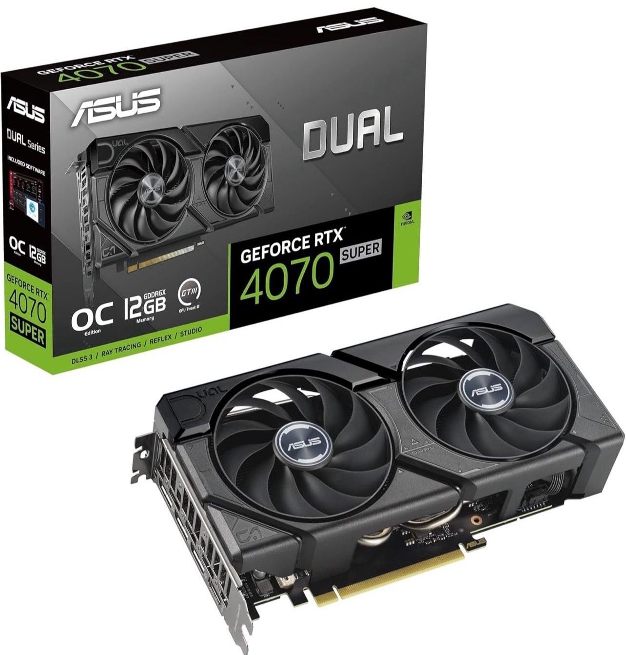 ASUS Dual GeForce RTX 4070 Super EVO OC Edition 12GB GDDR6X Gaming
