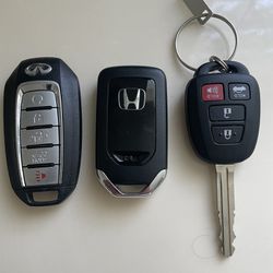 Keys Infinity  Honda  Toyota 