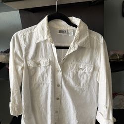 Long Sleeve White Button Down Shirt