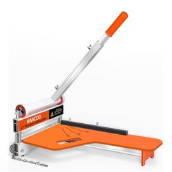 NAACOO Laminate/Vinyl Floor Cutter, 13” Vinyl Plank Cutter with Wheel – Just 1 Step Meet Angle&Length Cutting, Flooring Tools - Cuts Laminate Floor, E