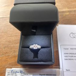 1 Carat Emerald Cut Diamond Engagement Ring
