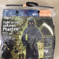 Haloween - Phantom Costume. New And Unused. Size M (8 - 10) Boys .