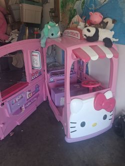 Hello kitty food truck powerwheel!