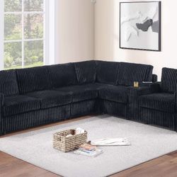 Corduroy Sectional Sofa