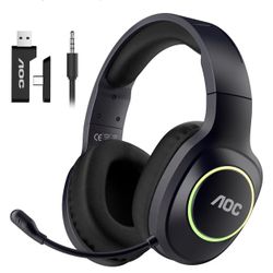 Brand new AOC gaming headset with microphone. Perfect for gaming, online calls, and PC or console use.  Item is 100% new and unused, still in its orig