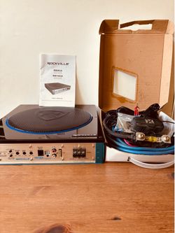 Low Profile Subwoofer 10” with  Wire Kit