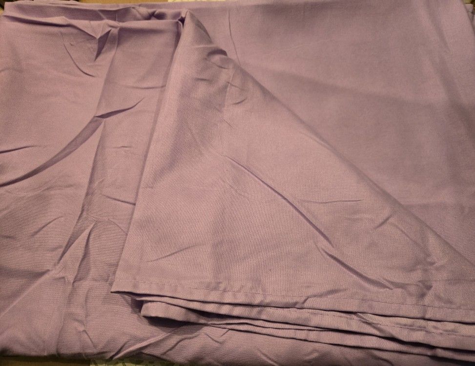 Twin Lilac Polyester Flat Sheet