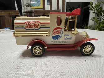 PEPSI-COLA Collectable Model Car Metal Coin Bank