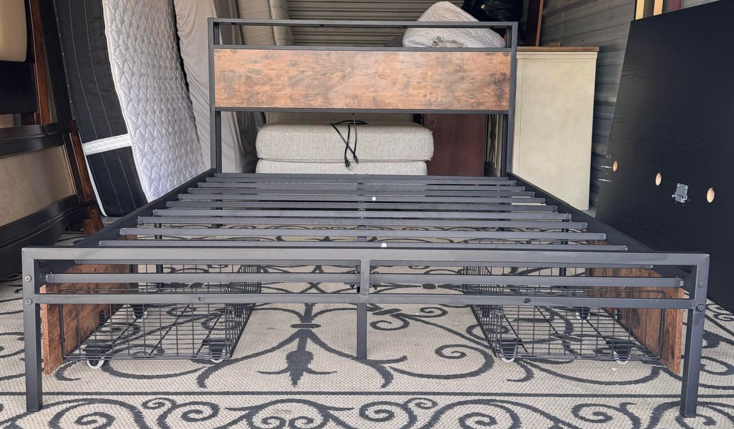 Full Size Bed Frame With Drawers