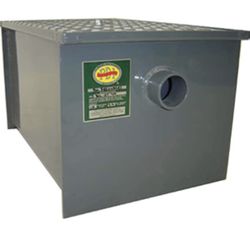 John Boos GT-8 Carbon Steel Grease Interceptor, 14.2" Long by 11.2" Tall by 10.5" Wide, 8 lbs Grease Capacity